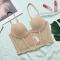 slight stretch 3 colors solid color with underwire padded bras(size runs small)_Black_White_Nude