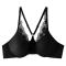 slight stretch 3 colors lace trim with underwire padded bras(size runs small)_Black