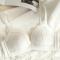 slight stretch flower embroidery gather padded bras(size runs small)_Black_White