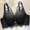 slight stretch lace 5 colors contrast color padded bras(size runs small)_Black