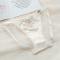 three pcs new stretch mesh low-waist panties(size run small)_Black_Pink_Rose Red_Haze Blue_Beige
