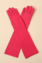 one pair new stretch halloween solid color gloves(length:43cm)_Black_White_Pink_Red_Magenta