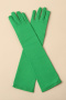 one pair new stretch halloween solid color gloves(length:43cm)_Black_White_Pink_Red_Magenta_Yellow_Green