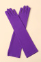 one pair new stretch halloween solid color gloves(length:43cm)_Black_White_Pink_Red_Magenta_Yellow_Green_Purple