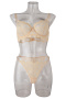 sexy slight stretch 6-colors lace see-through with underwire two-piece set_Black_White_Pink_Red_Purple_Beige