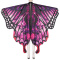 halloween non-stretch gradient color butterfly cloak(165*135cm)_Blue_Purple