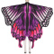 halloween non-stretch gradient color butterfly cloak#2(165*135cm)_Blue_Purple