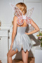 sexy with butterfly wings jungle fairy cosplay costume with thong new add color_Light Green_Sky Blue_Silver