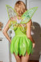 sexy with butterfly wings jungle fairy cosplay costume with thong new add color_Light Green