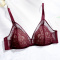 sexy slight stretch 4 colors lace padded bras(size run small)_Black_Gray_Rose Red