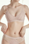 sexy slight stretch 6 colors lace solid color padded bras(size run small)_Black_Pink