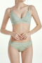 sexy slight stretch 5 colors solid color lace padded bras sets(size run small)_Black_Pink_Deep Yellow_Light Green