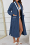 new casual slight stretch 5-color with belt warm flannel sleepwear_Red_Aqua Green_Dark Blue