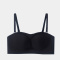 sexy slight stretch solid color4 colors traceless padded bras(size run small)_Black