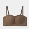 sexy slight stretch solid color4 colors traceless padded bras(size run small)_Black_White_Beige_Brown