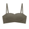 sexy slight stretch 4 colors solid color padded bras(size run small)_Black_Beige_Brown