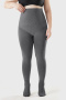 high stretch fleece warm pantyhose (weight:143-220 lbs,temp:0-15℃)_Black_Gray