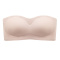 sexy slight stretch tube design solid color padded bras_Black_White_Pink