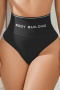 sexy high stretch butt lifter high waist panty_Black