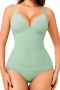 sexy plus size high slight stretch 7 colors backless sling bodysuit shapewear_Black_White_Magenta_Aqua Green