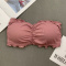 sexy stretch solid color ruffle padded bras(suitable for 88-132lbs)_Black_White_Pink