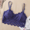 sexy stretch lace solid color padded bras(suitable for 88-143lbs)_Black_White_Rose Red_Blue