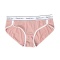 sexy plus size slight stretch letter printing traceless panties_Black_Pink