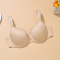 sexy plus size stretch solid color breathable padded bras_Black_Brown_Nude