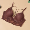 sexy slight stretch stitching see-through mesh with underwire padded bras_Black_Magenta_Brown
