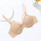 sexy stretch solid color with underwire traceless padded bras_Black_Sky Blue_Brown_Nude