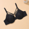 sexy slight stretch 5 colors with underwire padded bras_Black