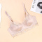 sexy slight stretch 4 colors lace trim with underwire padded bras_Black_White_Pink