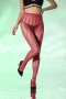 sexy high stretch houndstooth pattern fishnet tights_Black_Rose Red