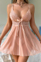 sexy slight stretch 6-colors see-through mesh lace sling babydoll without thong_Black_White_Light Pink