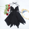sexy non-stretch butterfly backless with padded mini dress sleepwear_Black