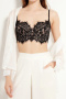 sexy slight stretch see-through lace with underwire padded bras_Black