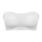 sexy high stretch 4-colors solid color tube top gather removable padding bra_Black_White