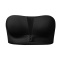 sexy high stretch gather non-slip tube top without breast pads bra_Black