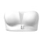 sexy high stretch gather non-slip tube top without breast pads bra_Black_White