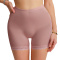 sexy plus size slight stretch 3 colors hollow out lift hip shorts shapewear_Black_Beige_Dusty Pink