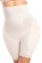 sexy plus size stretch removable padding hip lift tummy control shorts shapewear_Black_Beige