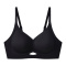 sexy slight stretch 6 colors solid color traceless padded bras(size run small)_Black