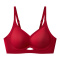 sexy slight stretch 6 colors solid color traceless padded bras(size run small)_Black_Dark Gray_Pink_Red