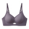 sexy slight stretch 6 colors solid color traceless padded bras(size run small)_Black_Dark Gray