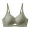 sexy slight stretch 6 colors solid color traceless padded bras(size run small)_Black_Dark Gray_Pink_Red_Green