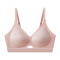sexy slight stretch 4 colors solid color cutout padded bras(size run small)_Black_Pink