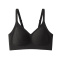 plus size slight stretch 4 colors traceless padded bras(size run small)_Black
