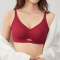 sexy slight stretch 6 colors solid color padded traceless bras(size run small)_Black_Gray_Pink_Red