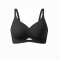 sexy slight stretch 6 colors solid color padded traceless bras(size run small)_Black