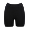 sexy high stretch pure color hollow out lift hip shapewear shorts_Black